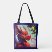 Tote Bag Dragon de Noël 2 (Dos)