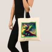 Tote Bag Dragon de Noël 3 (Devant (produit))