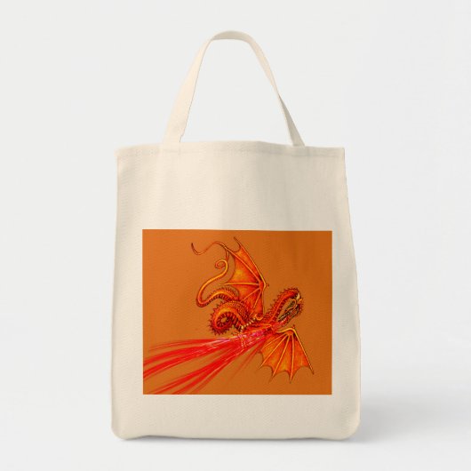 Tote Bag Dragon de respiration du feu (Devant)