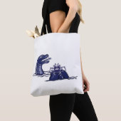 Tote Bag Dragon D'Eau Et Crabe Monstre (De près)