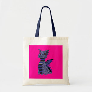 Tote Bag Dragon Diamant Bleu