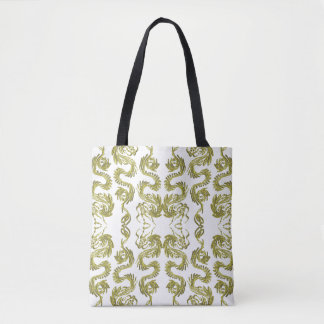 Tote Bag dragon doré