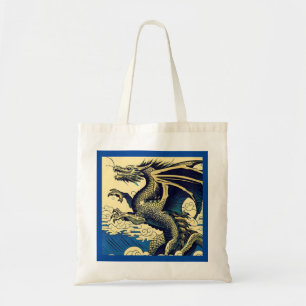 Tote Bag Dragon européen Imaginaire - Bois coupé 3