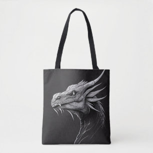 Tote Bag Dragon Fantasstique Nature sauvage Illustration an