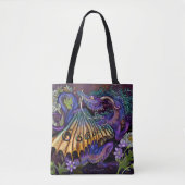 Tote Bag Dragon floral (Devant)