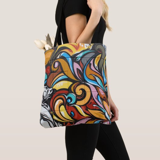 Tote Bag Dragon Graffiti (De près)