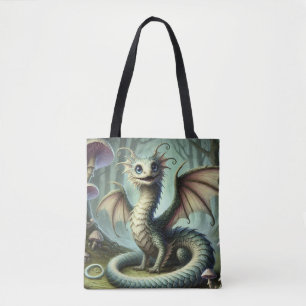 Tote Bag Dragon Jabberwocky Mignon Créature Fantastique Art