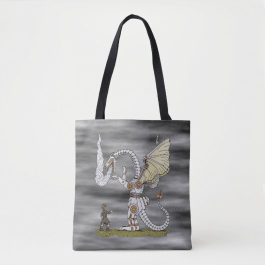 Tote Bag Dragon mécanique (Devant)