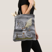 Tote Bag Dragon mécanique (De près)