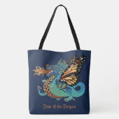 Tote Bag Dragon monarque de la respiration du feu (Dos)
