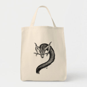Tote Bag Dragon noir et blanc