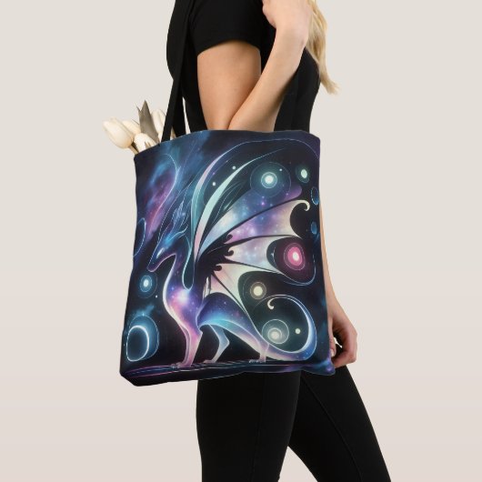 Tote Bag Dragon papillon spatial (De près)