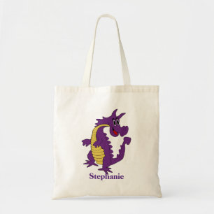 Tote Bag Dragon pourpre personnalisé