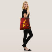 Tote Bag Dragon rouge (Sur le modèle)