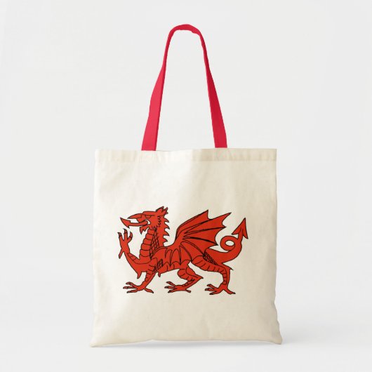 Tote Bag Dragon rouge (Devant)
