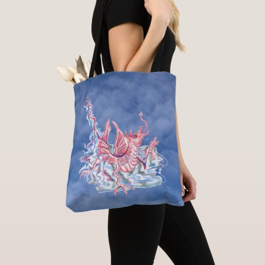 Tote Bag Dragon sur Blue Sky (De près)