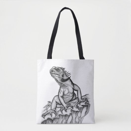 Tote Bag Dragon sur le rocher (Devant)