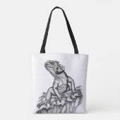 Tote Bag Dragon sur le rocher (Dos)