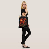 Tote Bag Dragon vert rouge, l'esprit peut résider en tout (Sur le modèle)
