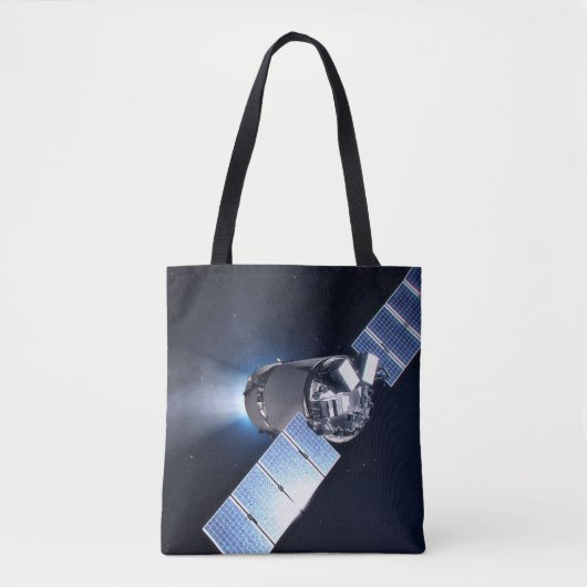 Tote Bag Dragon Xl Spacecraft Avec Planète Terre À Distance (Devant)