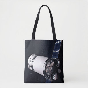 Tote Bag Dragon Xl Spacecraft S'Approche D'Une Passerelle L