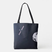Tote Bag Dragon Xl Spacecraft S'Approche D'Une Passerelle L (Dos)