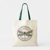 Tote Bag Dragonette rose (Dos)