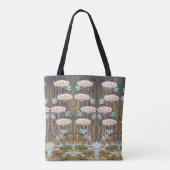 Tote Bag Dragonflies Water Lilies Marais Art Nouveau (Dos)