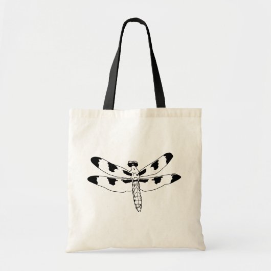 Tote Bag Dragonfly and Flower (Devant)