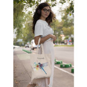 Tote Bag Dragonfly colorée personnalisable