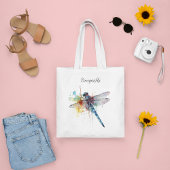Tote Bag Dragonfly colorée personnalisable
