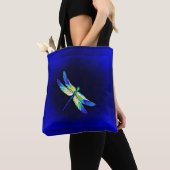 Tote Bag Dragonfly Electric Blue - Personnalisez avec le no (De près)