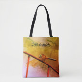 Tote Bag Dragonfly on Wire Fence Abstract (Devant)