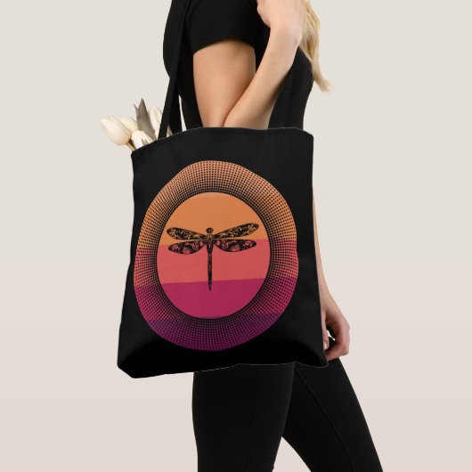 Tote Bag Dragonfly Sunset (De près)