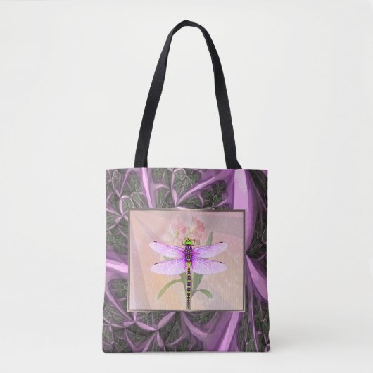 Tote Bag Dragonfly Surreal Design (Devant)