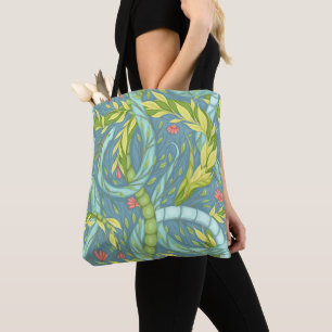 Tote Bag Dragons en bois