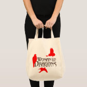 Tote Bag dragons, "oiseaux de proie" "vendeuses" "dame falc (Devant (produit))