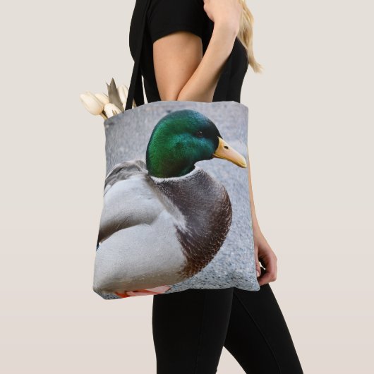 Tote Bag Drake Mallard à tête verte (De près)
