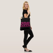 Tote Bag Drama Queen Hot Pink Parties scintillant (Sur le modèle)