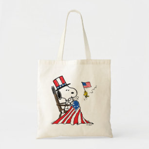 Tote Bag Drapeau 4 juillet à coudre Snoopy