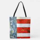 Tote Bag Drapeau Abstrait américain (Devant)