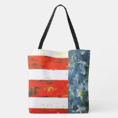 Tote Bag Drapeau Abstrait américain (Dos)