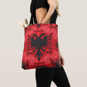 Tote Bag Drapeau albanais motif 2