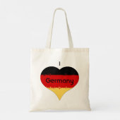 Tote Bag Drapeau allemand I Heart Allemagne (Dos)