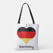 Tote Bag Drapeau allemand I Heart Allemagne (Dos)