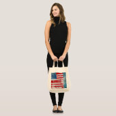 Tote Bag Drapeau américain (Devant (modèle))
