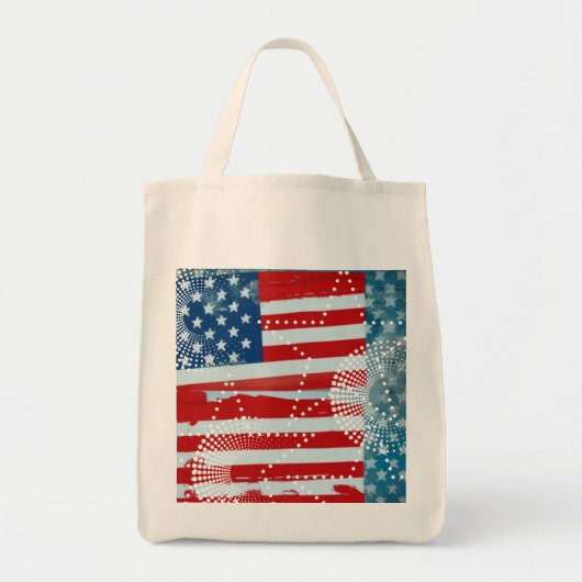 Tote Bag Drapeau américain (Devant)