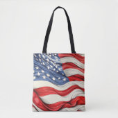 Tote Bag Drapeau américain (Devant)