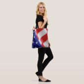 Tote Bag Drapeau Américain (Sur le modèle)