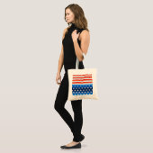 Tote Bag Drapeau américain (Devant (modèle))